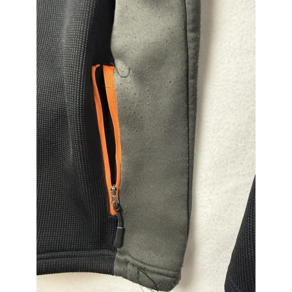 NFL Team Apparel Cincinnati Bengals Quarter Zip Pullover Gray Black Mens XL